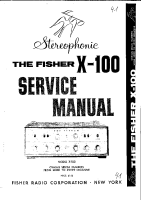 Fisher X-100 - Service Manual 